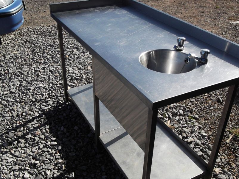 ... Sinks and Dishwashers Stainless Steel Sink Table (1385) - Bridgwater