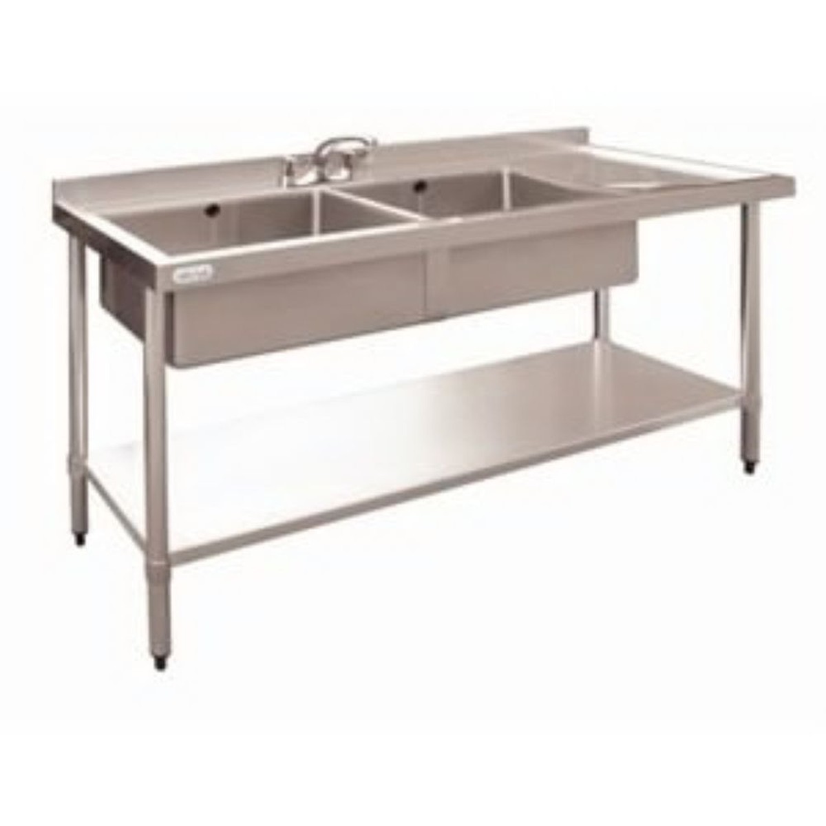 ... Double Sinks Double Stainless Steel Sink, R/H Drainer - Hampshire