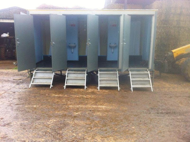 ... &gt; Portable Shower Blocks &gt; 4 Bay Gas Shower Block - Northamptonshire