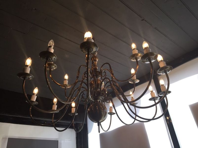 Chandelier Lighting  large    Vintage  Large and Secondhand  Reclaimed vintage chandelier