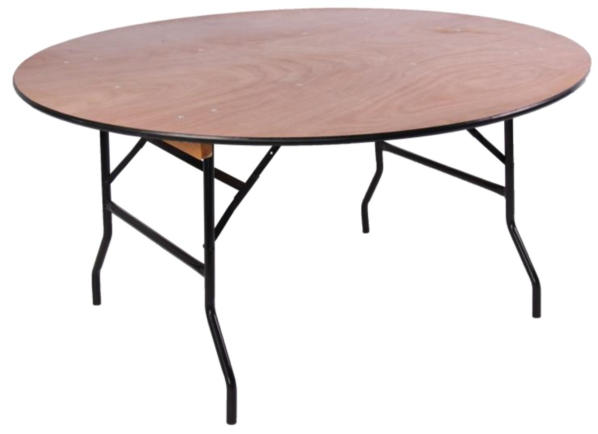 Secondhand Chairs and Tables Round Tables with Folding Legs High