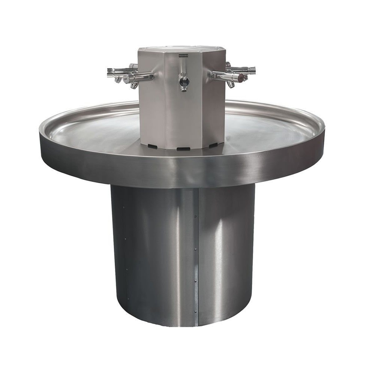 ... Hand Wash Sink 6 Person Circular Stainless Hand Wash Basin Unused