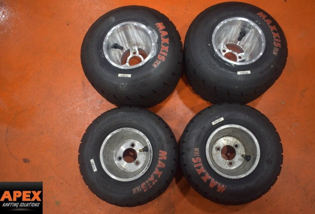 SecondhandKarting.co.uk Kart Wheels and Tyres Aluminium Rims With