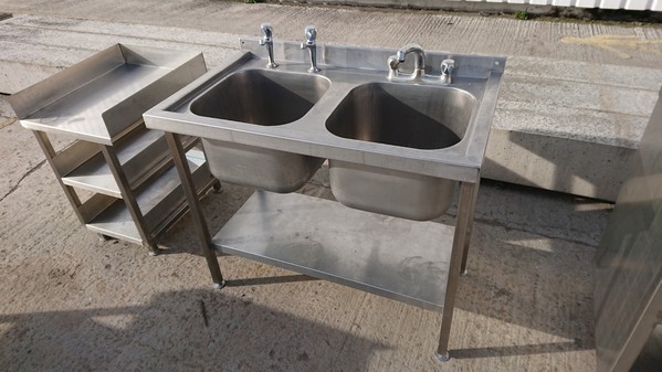 Secondhand Catering Equipment Double Sinks Used