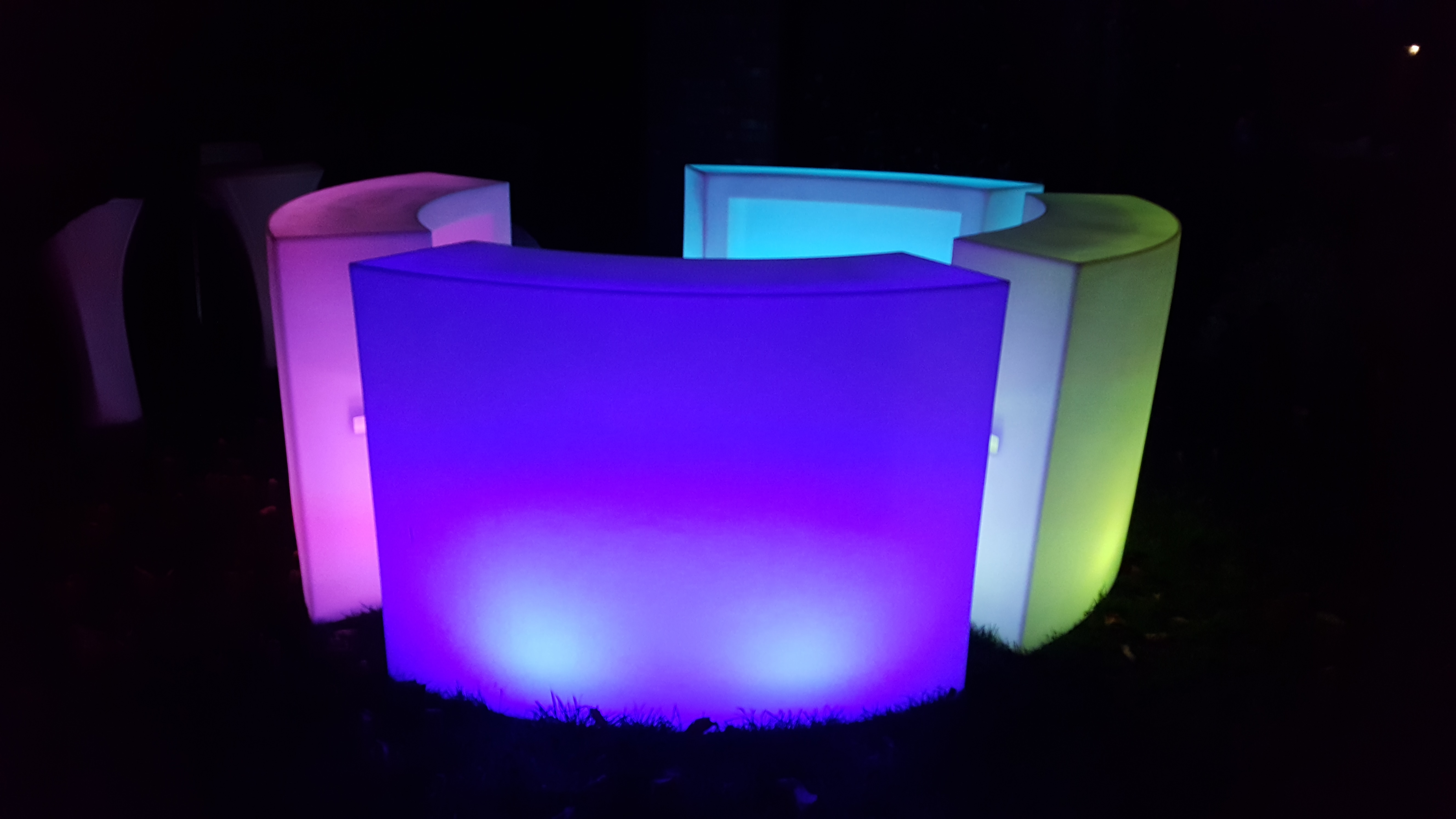 Secondhand Prop Shop LED Furniture 4x Led Light Up Bars Devon