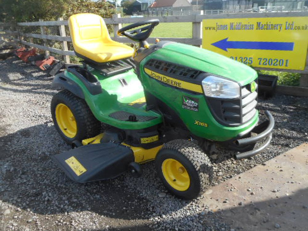 john deere x165 ride on mower