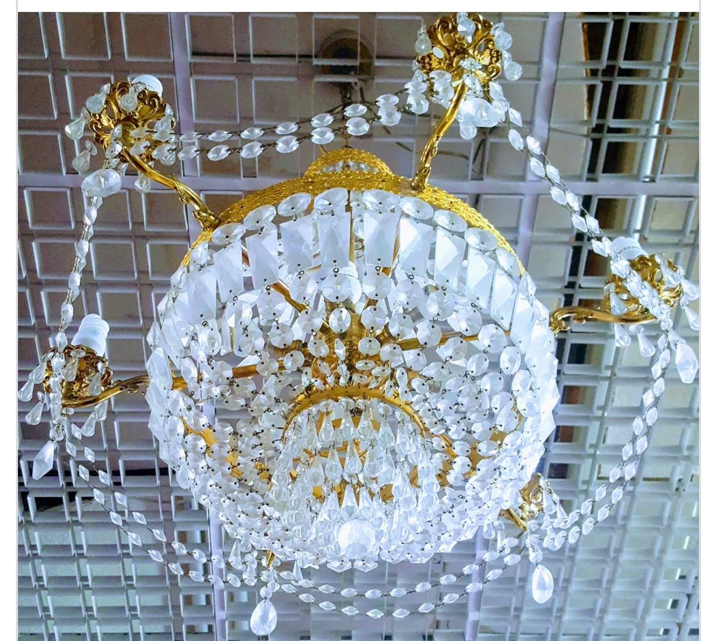 second hand crystal chandeliers