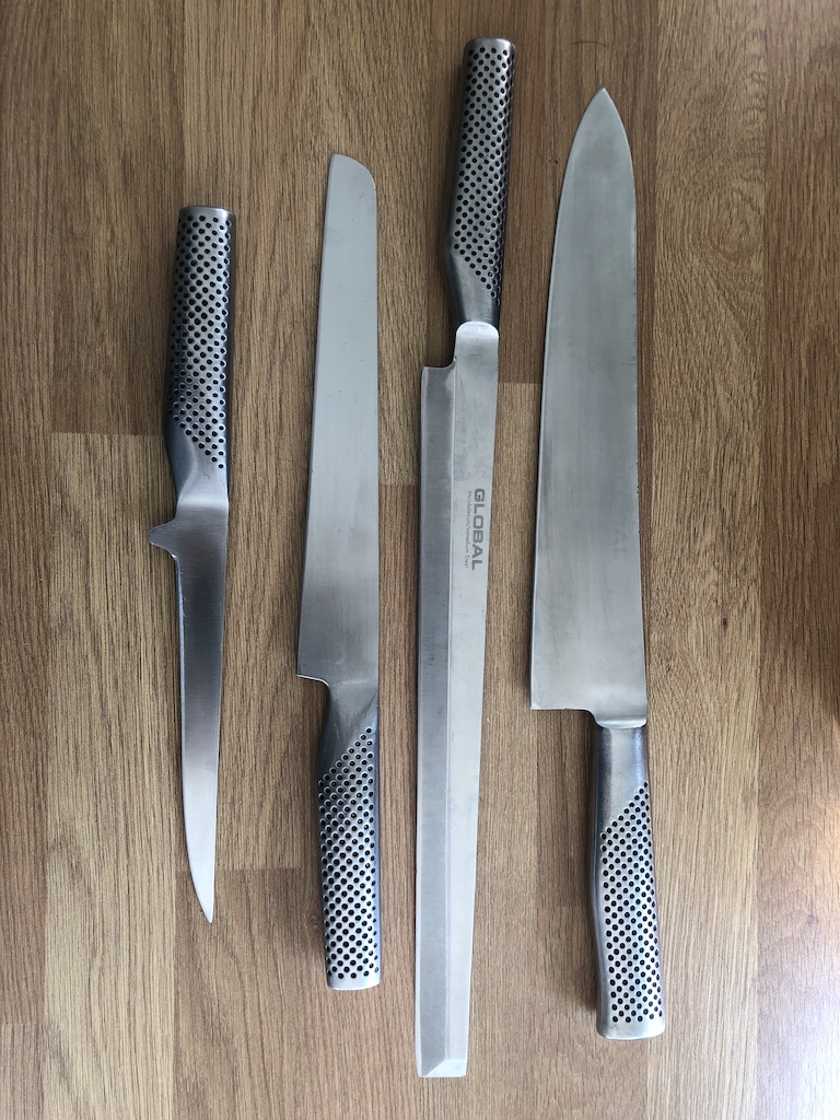Secondhand Catering Equipment Chefs Knives Global Knife Set Crewe Cheshire