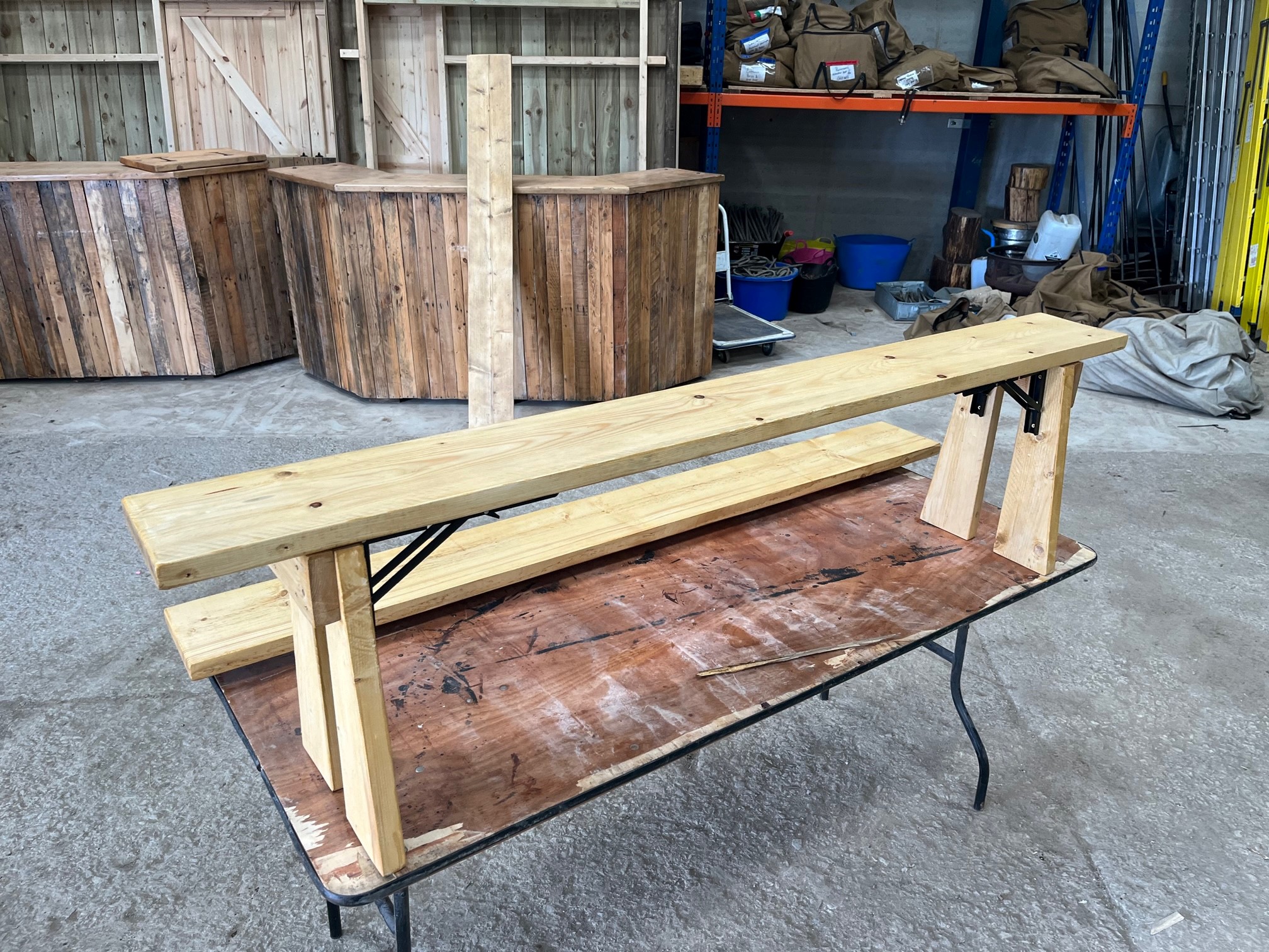 Second hand trestle on sale tables for sale