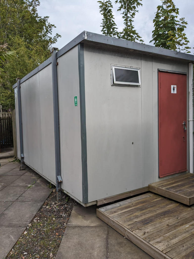 Container Toilet and Shower Block