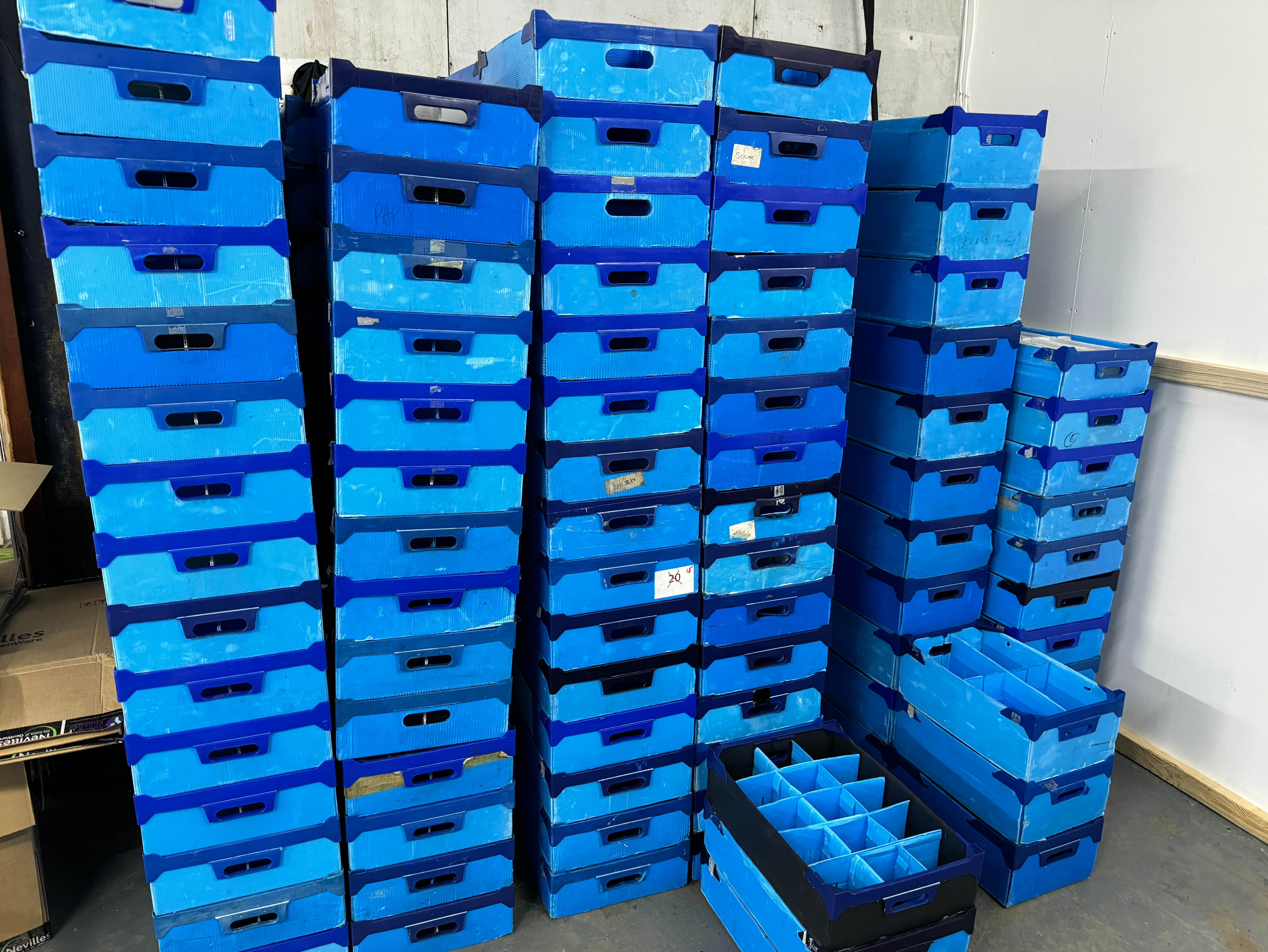 Used tote boxes for sale 2025