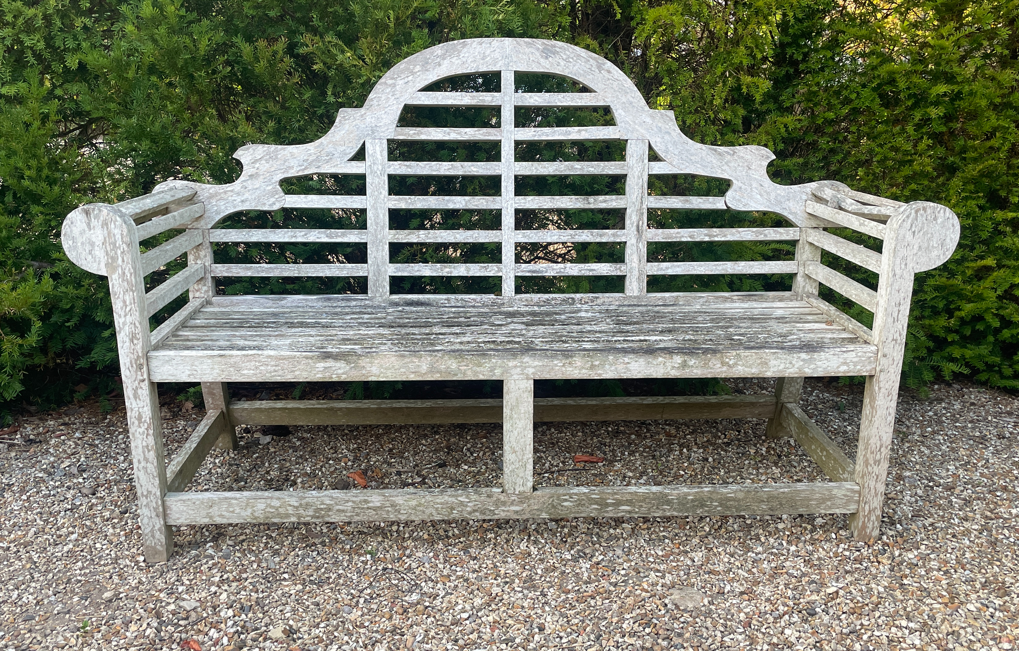 second hand wooden garden bench