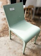 Green cafe chairs