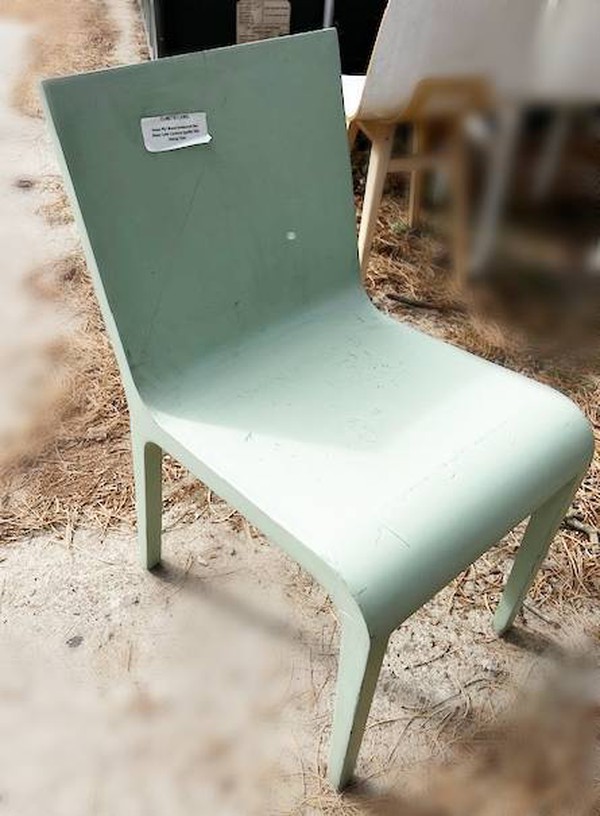 Green cafe chairs