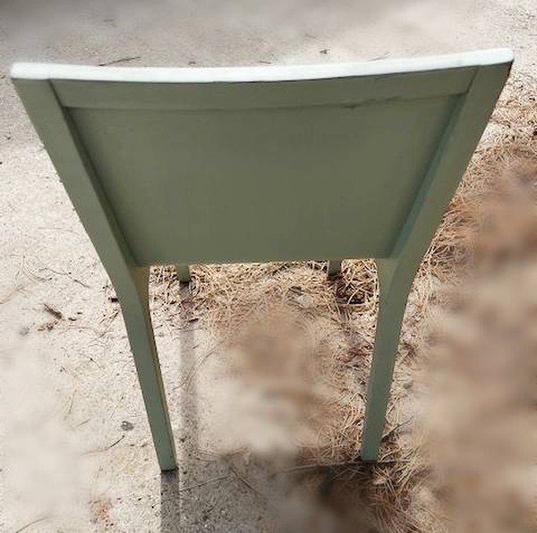 Green Cafe chairs in plywood