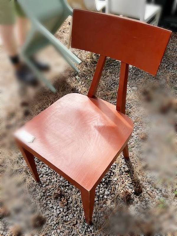Wooden cafe chairs
