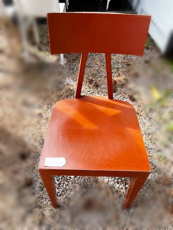 Wooden dutch cafe chairs