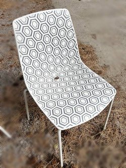 Stacking cafe chairs