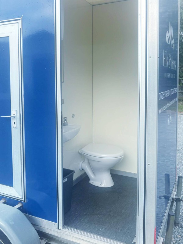 1 Ladies and 1 gents toilet trailer