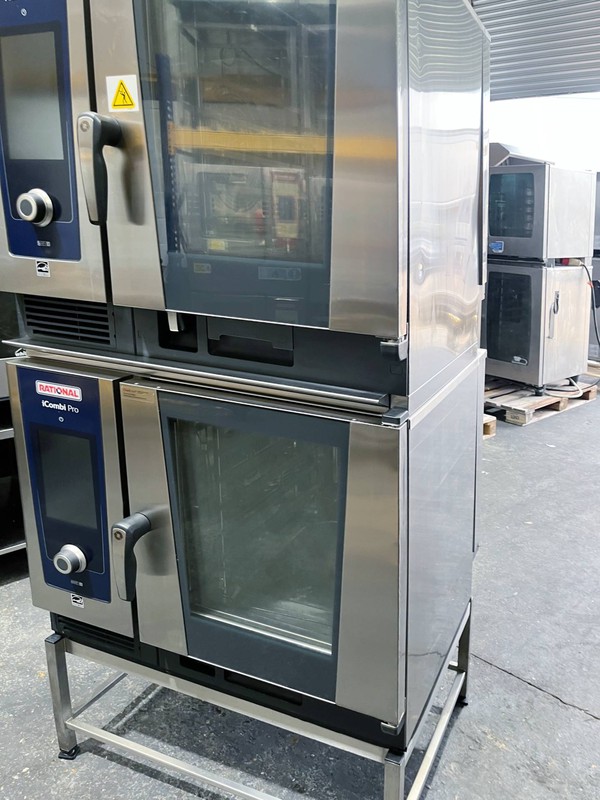Rational I Combi Pro combi duo comprising of 2 x 6 grid 3 phase ovens