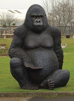 Silverback Gorilla statue