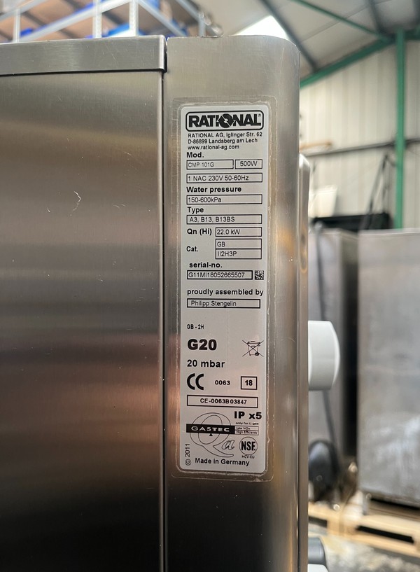 Secondhand Gas Combi Oven