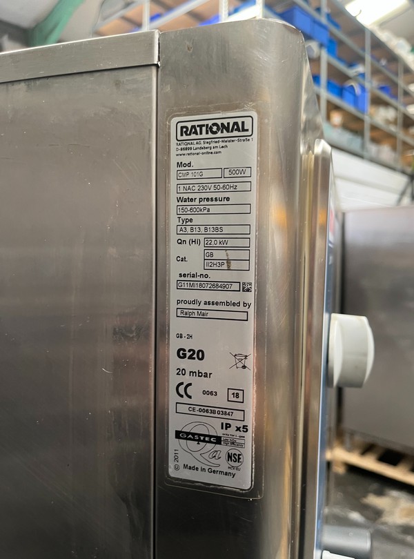Secondhand Gas Combi Oven