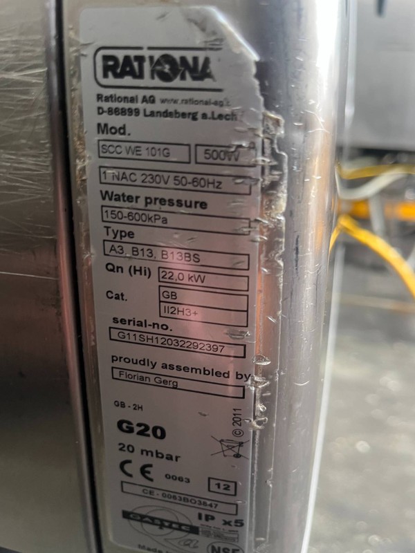 Rational SCC WE 101 Gas for sale