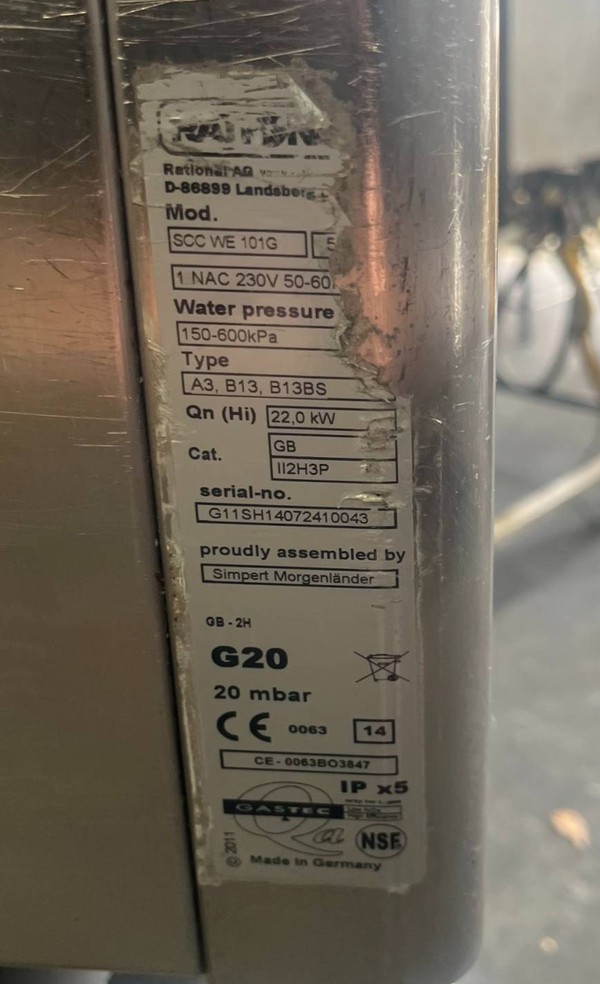 Rational SCC WE101 G 10 Grid Combi Oven