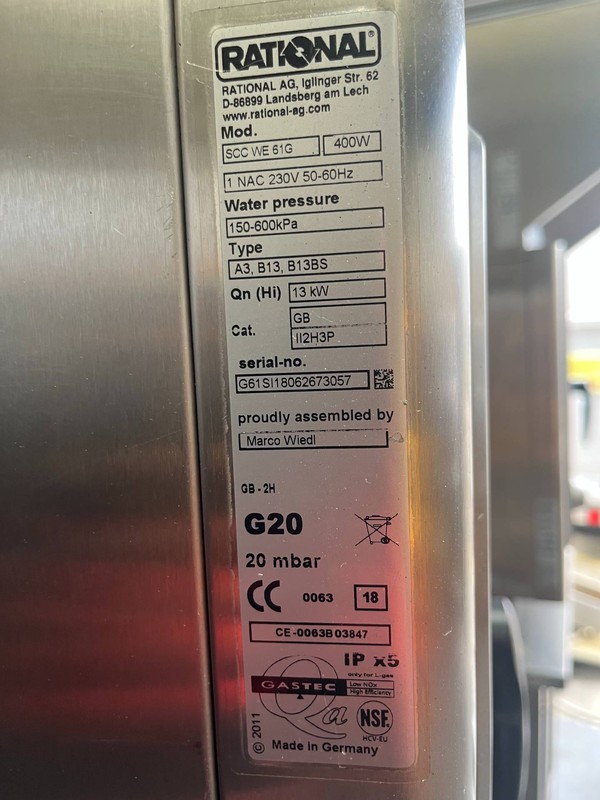 Rational SCC WE 61 G for sale