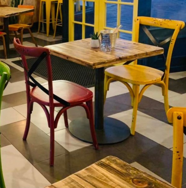 12x Colourful Dining Chairs