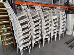 146x White Chiavari Chairs