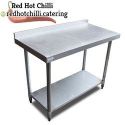 1.2m stainless steel prep table (Stainless steel)