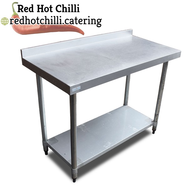 1.2m stainless steel prep table (Stainless steel)