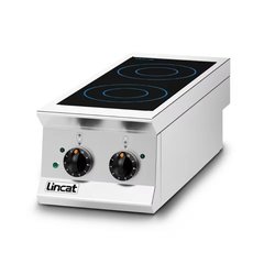 Secondhand Lincat Opus 800 OE8013 2 Zone Induction Hob with Stand For Sale