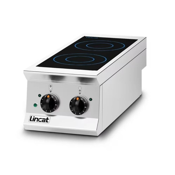 Secondhand Lincat Opus 800 OE8013 2 Zone Induction Hob with Stand For Sale