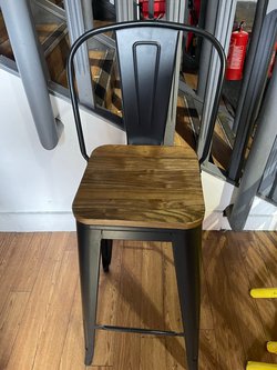 High black bar stool