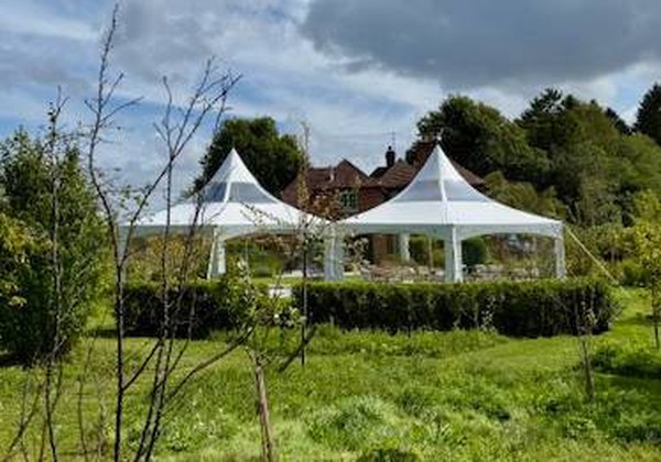 4x 9m hex marquees for sale