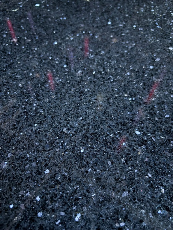 Granite black with beveled edge