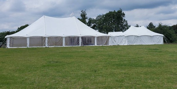 40ft x 60ft trad / pole marquee for sale