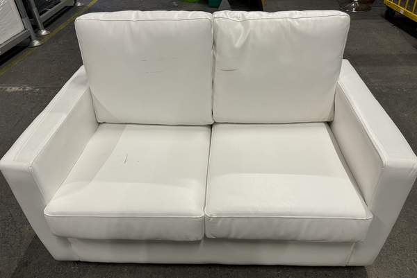 2 Seater Faux Leather Sofa