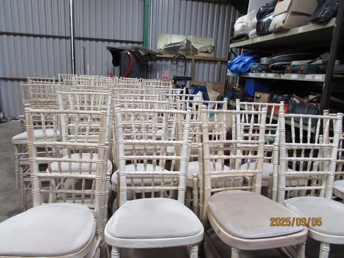 Used Limewash Chiavari Banqueting Chairs
