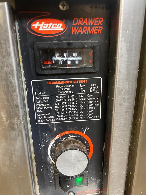 Hatco Warming Drawers second hand