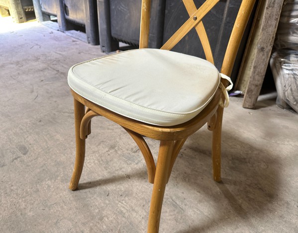 Oak Cross Back Chairs