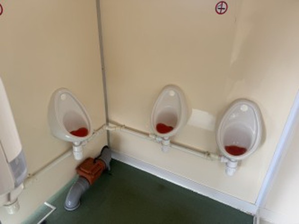 Toilet trailer with gents Urinals