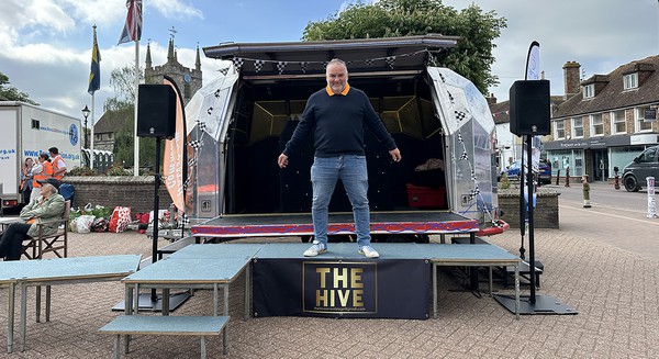 Trailer stage for sale