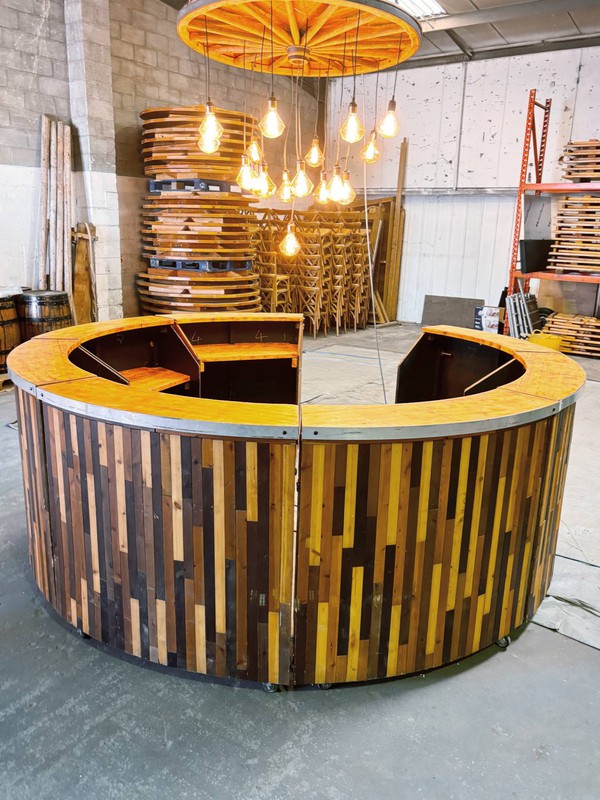 Portable bar unit 3m round