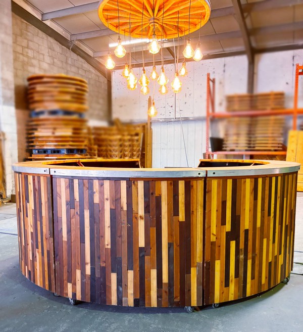 Wooden round bar for sale