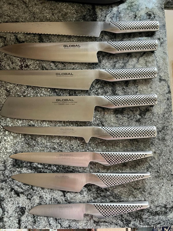 Global Block Knives Set