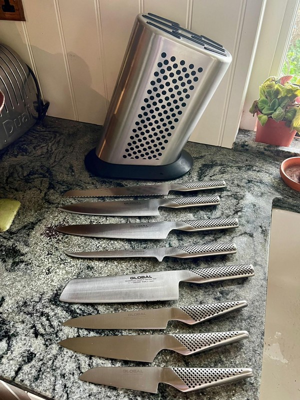 Kitchen Knives And Block for sale